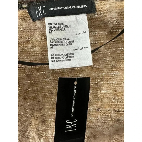 I.N.C. International Concepts, Topper Wrap, Neutral ONE SIZE - Picture 4 of 4